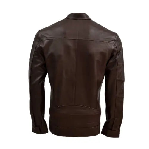Brown Bikers Leather Jacket for Men's Motorcycle Jacket