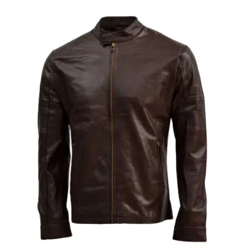 Brown Bikers Leather Jacket for Men's Motorcycle Jacket